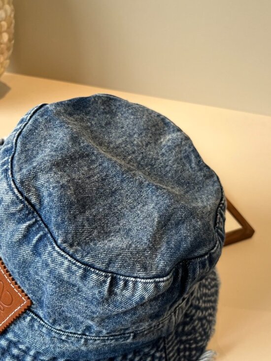 Loewe Denim Frayed Bucket Hat main image 4